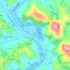 Mapa topográfico Cidade Administrativa, altitude, relevo