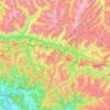 Mapa topográfico Neelum River, altitude, relevo