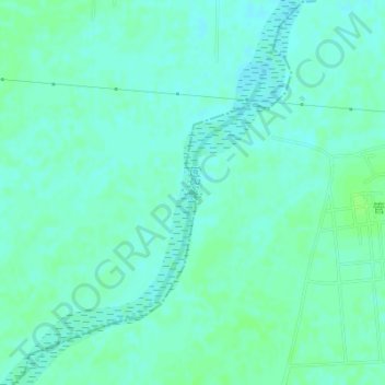 Mapa topográfico 滹沱河, altitude, relevo