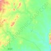 Mapa topográfico Rio Itapicuru, altitude, relevo