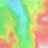 Mapa topográfico Mont-Dore, altitude, relevo