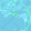 Mapa topográfico Burano, altitude, relevo