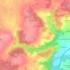 Mapa topográfico Les Déserts, altitude, relevo