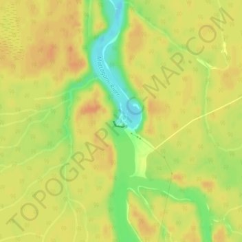 Mapa topográfico Mattagami River, altitude, relevo