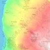 Mapa topográfico Balsa El Campo de Puntagorda, altitude, relevo
