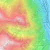 Mapa topográfico Salanfe, altitude, relevo