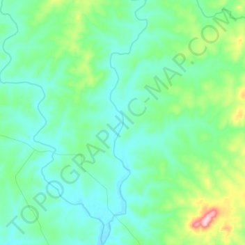Mapa topográfico Avestruz Chico, altitude, relevo