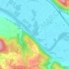Mapa topográfico Font-Chaude, altitude, relevo