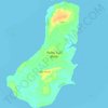 Mapa topográfico Pulau Subi Besar, altitude, relevo