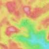 Mapa topográfico Lac du Moka, altitude, relevo