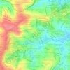 Mapa topográfico Vila Jardini, altitude, relevo