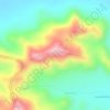Mapa topográfico Serra da Guia, altitude, relevo
