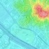 Mapa topográfico Praça Barão Pinto Lima, altitude, relevo