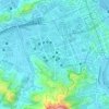 Mapa topográfico Praça da Cruz Vermelha, altitude, relevo