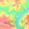 Mapa topográfico Rio Oeiras, altitude, relevo