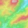 Mapa topográfico Praça Afonso Viseu, altitude, relevo