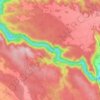 Mapa topográfico Basses Gorges du Verdon, altitude, relevo