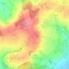 Mapa topográfico Am Hühnerberg, altitude, relevo