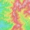 Mapa topográfico Serra de l'Obac, altitude, relevo
