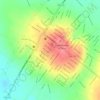 Mapa topográfico Parque Xilotepec, altitude, relevo