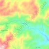 Mapa topográfico Sacristán, altitude, relevo