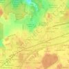 Mapa topográfico Étang de Beaune, altitude, relevo