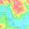 Mapa topográfico Palisades Park, altitude, relevo