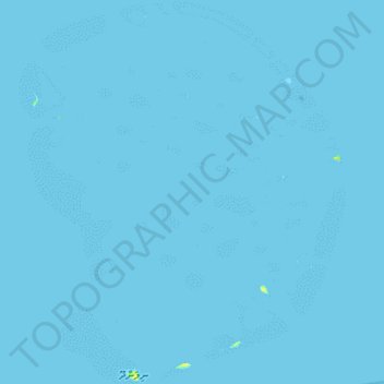 Mapa topográfico Atoll Nilandhe Nord, altitude, relevo