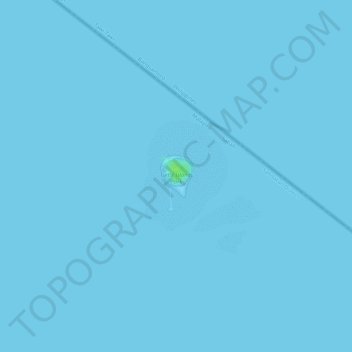 Mapa topográfico Little Bakkungaan Island, altitude, relevo