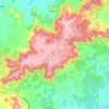 Mapa topográfico Serra do Bom Bocadinho, altitude, relevo