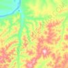 Mapa topográfico Rampart, altitude, relevo