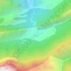 Mapa topográfico El Jonuco, altitude, relevo