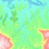 Mapa topográfico Rio das Araras, altitude, relevo