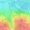 Mapa topográfico Château de Champs-sur-Marne, altitude, relevo