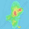 Mapa topográfico Île Uvéa, altitude, relevo