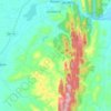 Mapa topográfico Rio Itapicuru-Mirim, altitude, relevo