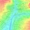 Mapa topográfico Horto Florestal, altitude, relevo