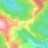Mapa topográfico Château de Portes, altitude, relevo