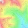 Mapa topográfico Comba de Merdeux, altitude, relevo