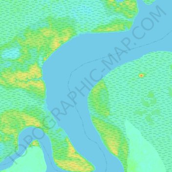 Mapa topográfico Rio Mearim, altitude, relevo