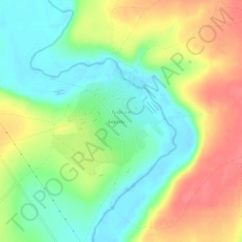 Mapa topográfico Барсаи, altitude, relevo