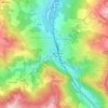 Mapa topográfico Rio Maggiore, altitude, relevo