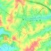 Mapa topográfico Praça da Moça, altitude, relevo