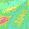 Mapa topográfico Ribeirão da Fartura, altitude, relevo