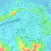 Mapa topográfico Campo de Santana, altitude, relevo