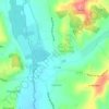 Mapa topográfico La Vallade, altitude, relevo
