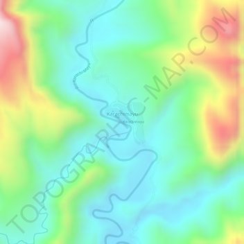 Mapa topográfico Karachimayu, altitude, relevo