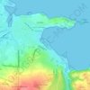 Mapa topográfico Plan d'eau de Poulafret, altitude, relevo