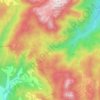 Mapa topográfico Serra do Tabuleiro, altitude, relevo