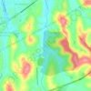 Mapa topográfico Ribeirão dos Mudos, altitude, relevo